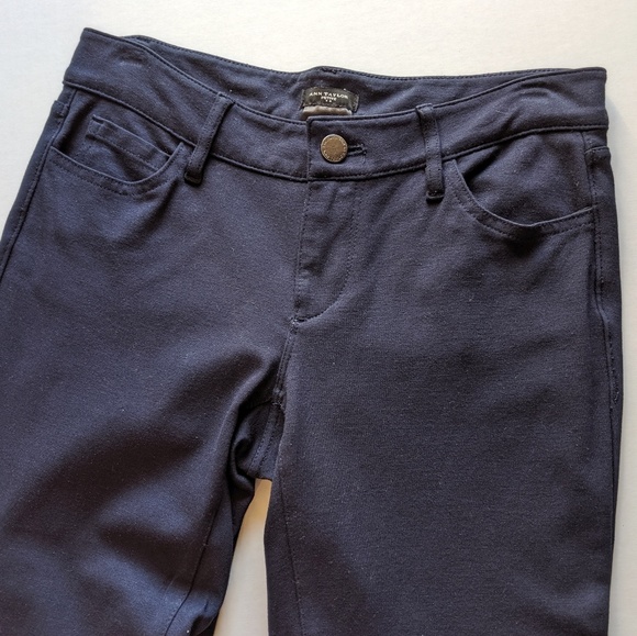 Ann Taylor Pants - Ann Taylor Navy Ponte Five Pocket Leggings